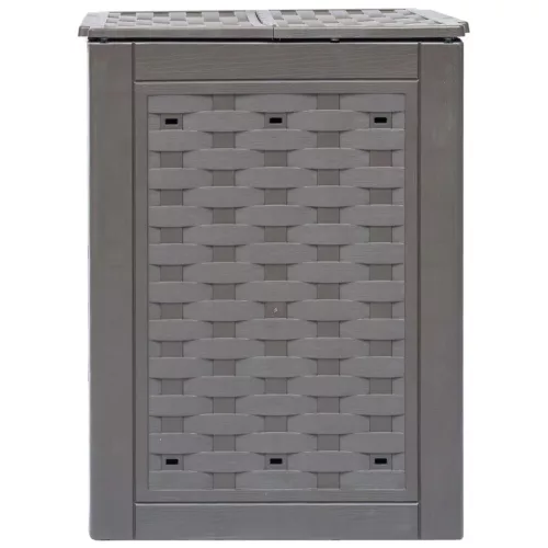  barna műanyag rattan kerti komposztáló 60 x 60 x 83 cm 300 L