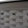  barna műanyag rattan kerti komposztáló 60 x 60 x 83 cm 300 L