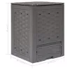  barna műanyag rattan kerti komposztáló 60 x 60 x 83 cm 300 L