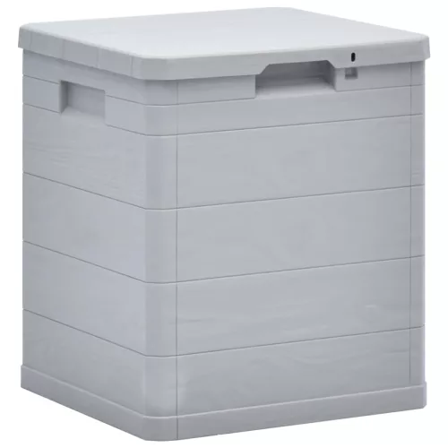  világosszürke kerti tárolóláda 90 L