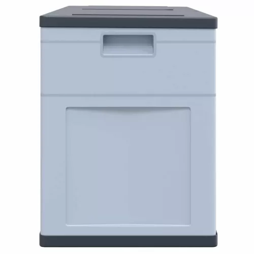  szürke/fekete kerti tárolóláda 320 L