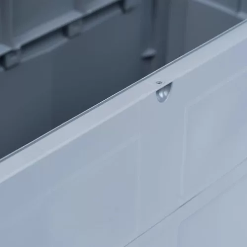  szürke/fekete kerti tárolóláda 320 L