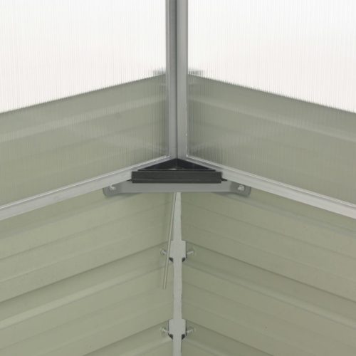  barna melegház horganyzott acélból 100 x 100 x 85 cm