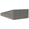  szürke polyrattan kerti ágy 110x200 cm