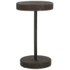  barna polyrattan kerti asztal 60,5 x 106 cm