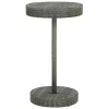  szürke polyrattan kerti asztal 60,5 x 106 cm