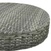  szürke polyrattan kerti asztal 60,5 x 106 cm
