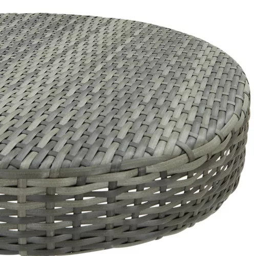  szürke polyrattan kerti asztal 60,5 x 106 cm