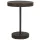  barna polyrattan kerti asztal 75,5 x 106 cm