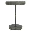  szürke polyrattan kerti asztal 75,5 x 106 cm