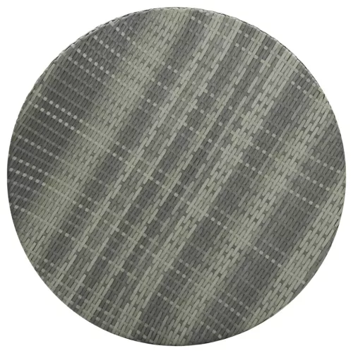  szürke polyrattan kerti asztal 75,5 x 106 cm