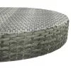  szürke polyrattan kerti asztal 75,5 x 106 cm