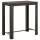  barna polyrattan kerti bárasztal 100 x 60,5 x 110,5 cm