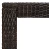  barna polyrattan kerti bárasztal 100 x 60,5 x 110,5 cm