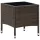  barna polyrattan kerti asztal 40 x 40 x 45 cm