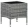  szürke polyrattan kerti asztal 40 x 40 x 45 cm 