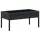 fekete polyrattan kerti asztal 75 x 40 x 37 cm