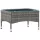  szürke polyrattan dohányzóasztal 60 x 40 x 36 cm
