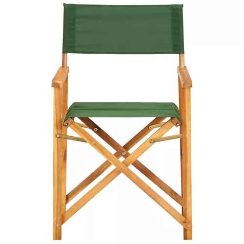  2 db zöld tömör akácfa rendezői szék