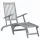  szürke antikolt tömör akácfa kültéri napozószék lábtartóval