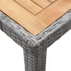  9 részes szürke polyrattan kültéri étkezőgarnitúra párnákkal