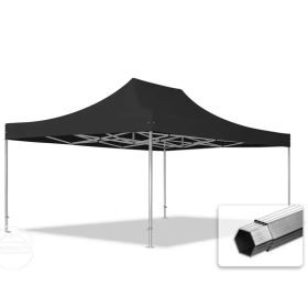   TP 4x6m összecsukható aluminium 800N pavilon, oldalfal nélkül - fekete