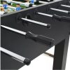 VID fekete MDF és acél csocsóasztal 140 x 74,5 x 87,5 cm