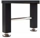 VID fekete MDF és acél csocsóasztal 140 x 74,5 x 87,5 cm