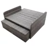  2 részes szürke polyrattan kerti bútorszett párnákkal