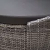  szürke polyrattan kültéri napozóágy napellenzővel