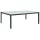  fekete polyrattan kültéri étkezőasztal 200 x 150 x 74 cm