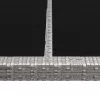  szürke polyrattan kültéri étkezőasztal 200 x 150 x 74 cm