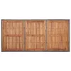  szürke polyrattan és akácfa kerti asztal 200 x 150 x 74 cm