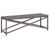  szürke polyrattan kerti pad 120 cm