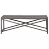  szürke polyrattan kerti pad 120 cm