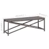  szürke polyrattan kerti pad 120 cm