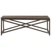  barna polyrattan kerti pad 120 cm