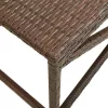  barna polyrattan kerti pad 120 cm