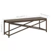  barna polyrattan kerti pad 120 cm