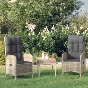  2 db szürke polyrattan kültéri szék