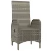  2 db szürke polyrattan kültéri szék