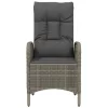 2 db szürke polyrattan kültéri szék