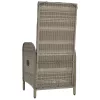  2 db szürke polyrattan kültéri szék