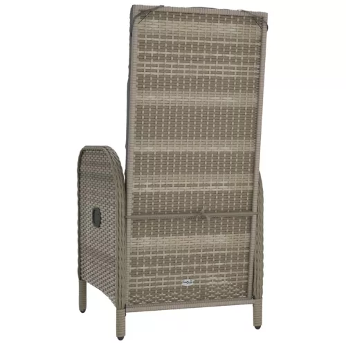  2 db szürke polyrattan kültéri szék
