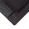  fekete polyrattan napozóágy párnával