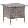  szürke polyrattan teázóasztal 50 x 50 x 47 cm