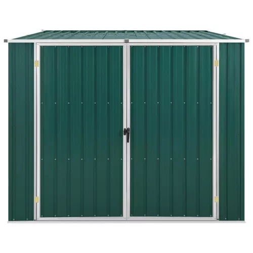  zöld horganyzott acél kerti fészer 195 x 198 x 159 cm