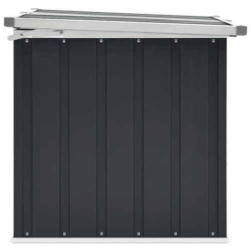  antracitszürke kerti tárolóláda 129 x 67 x 65 cm