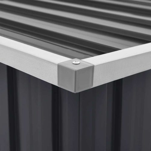  antracitszürke kerti tárolóláda 149 x 99 x 93 cm