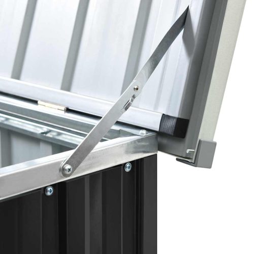  antracitszürke kerti tárolóláda 171 x 99 x 93 cm